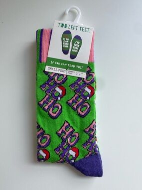 NWT Two Left Feet Christmas Socks | Festive Holiday Novelty Socks | Christmas